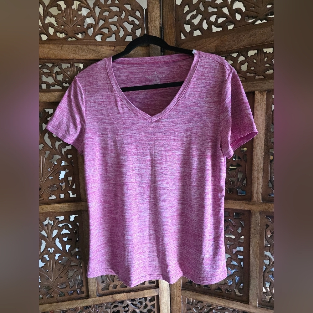 Danskin Pink V-Neck Women's Top